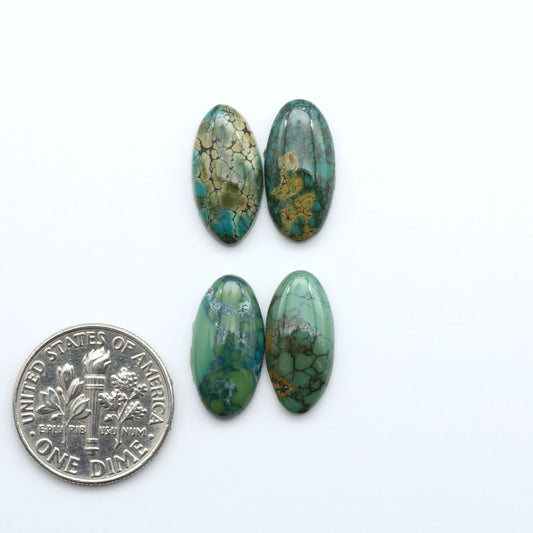 Hubei Cloud Mountain Turquoise Cabochons