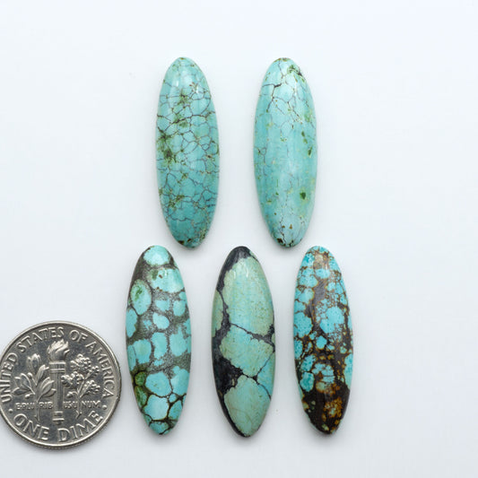 Hubei Cloud Mountain Turquoise Cabochons