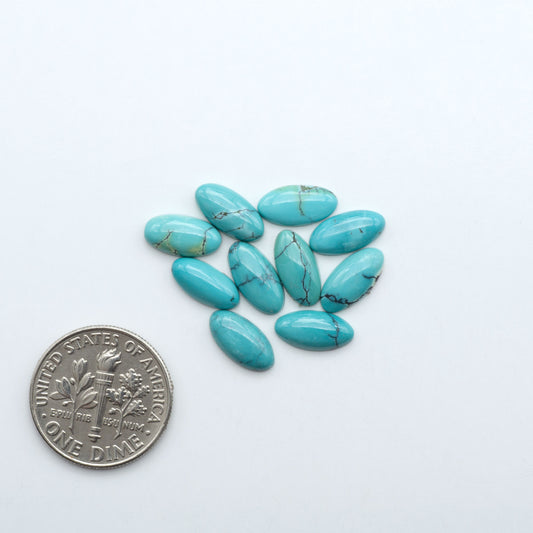 Hubei Cloud Mountain Turquoise Cabochons