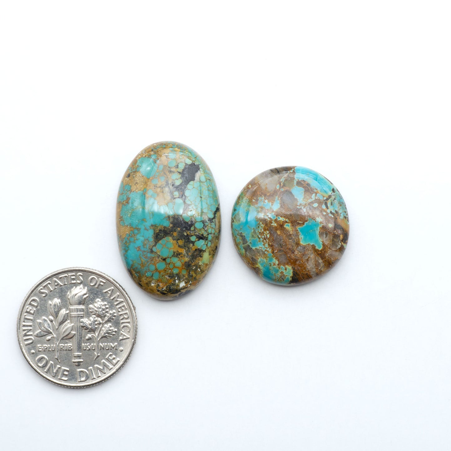 Black Jack Turquoise Cabochons