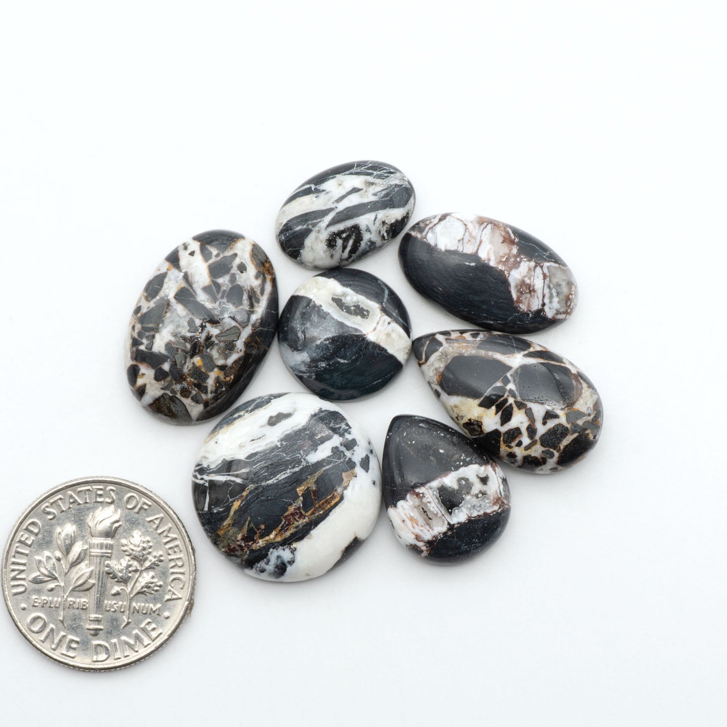 White Buffalo Stone Cabochons
