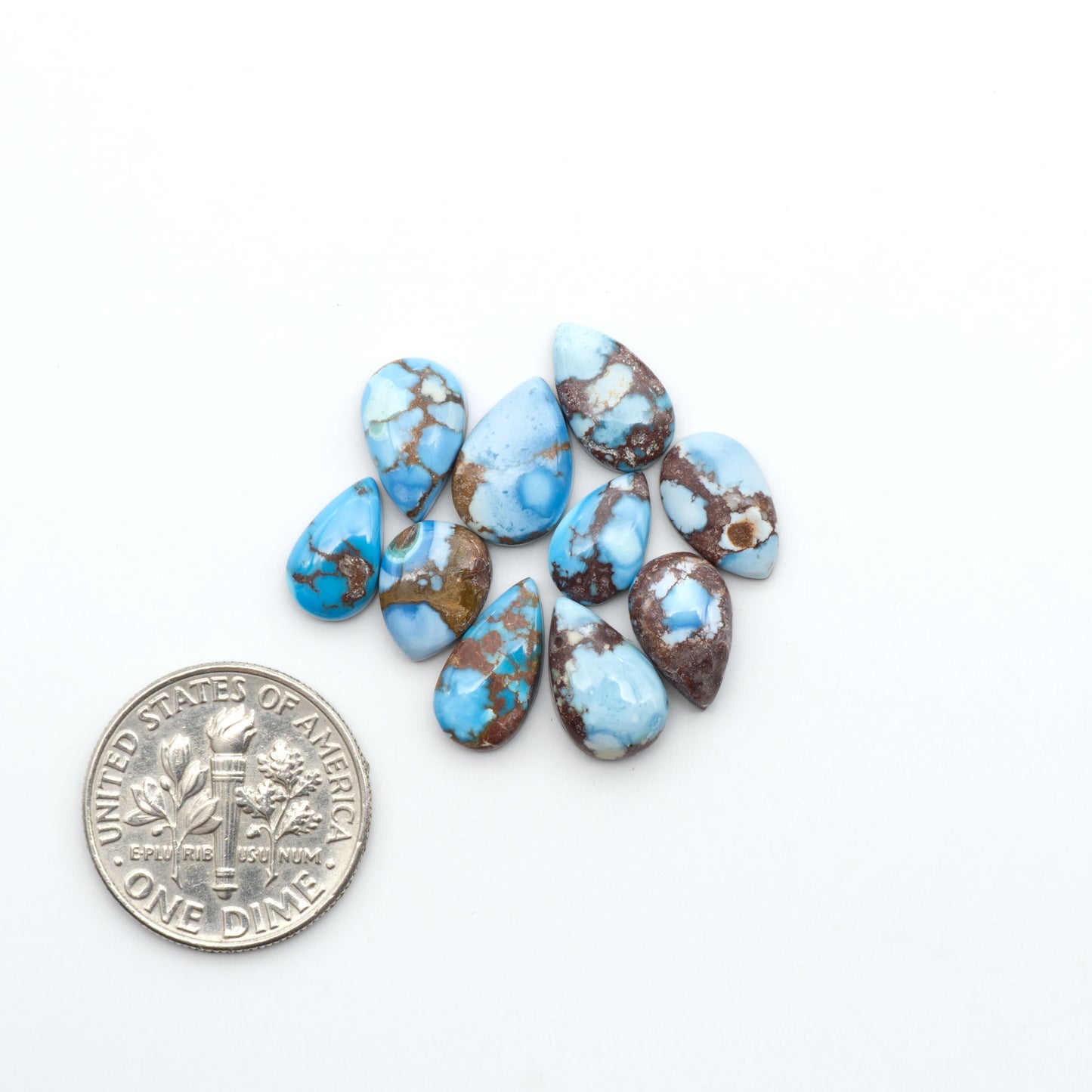 Golden Hills Turquoise Cabochons