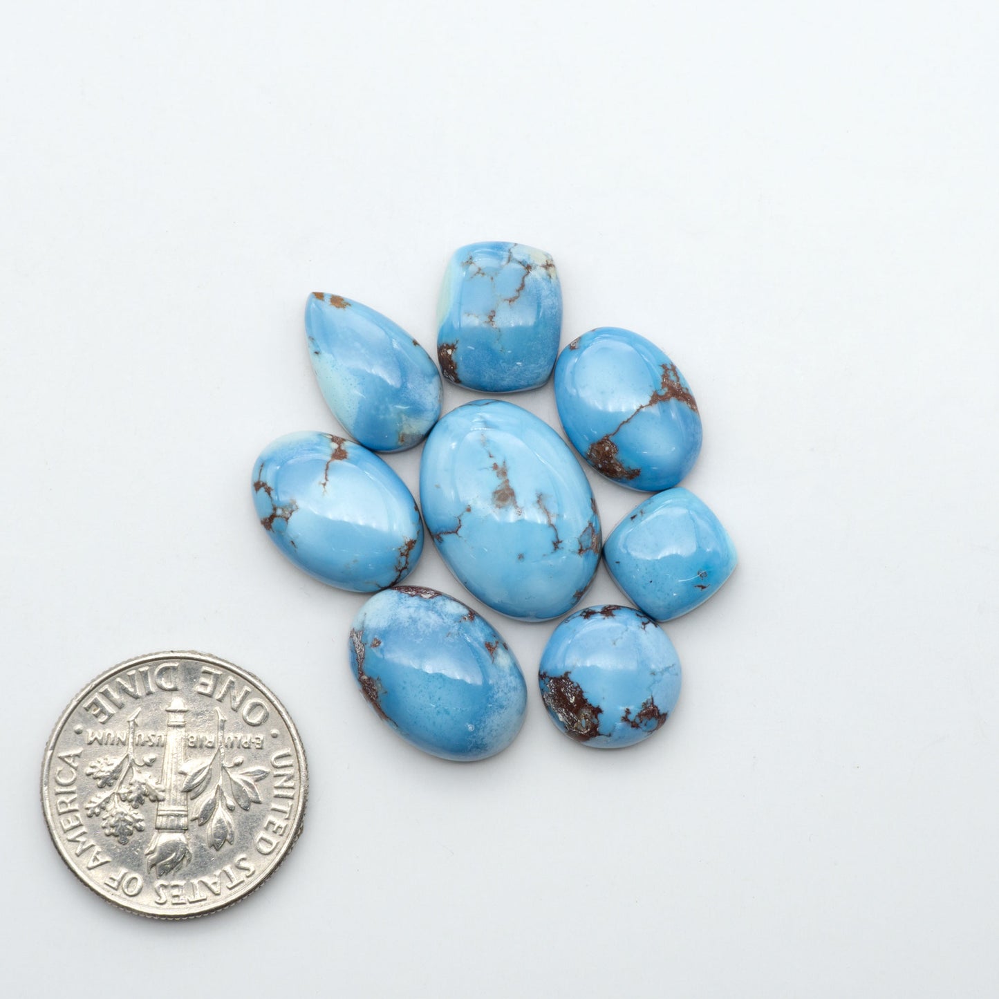 Golden Hills Turquoise Cabochons