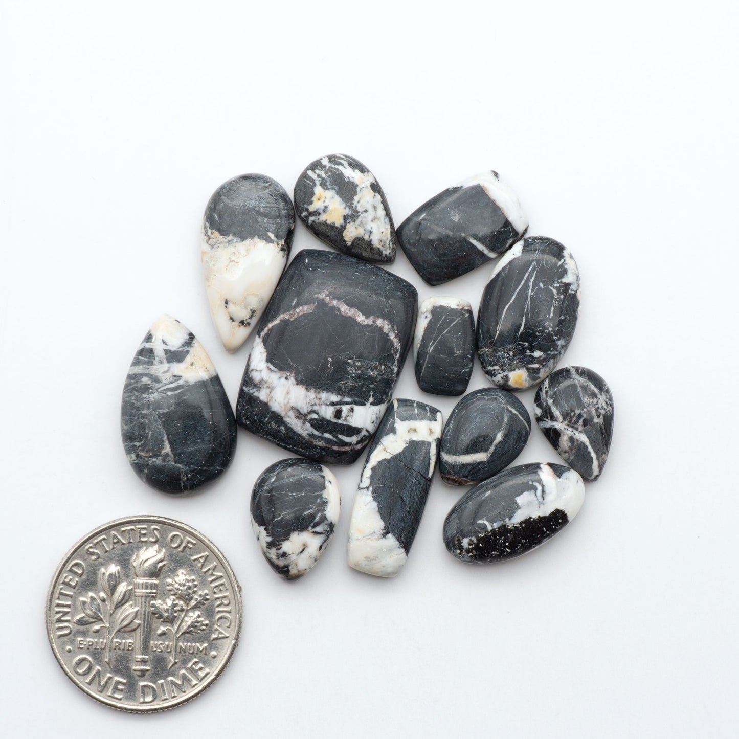 White Buffalo Stone Cabochons