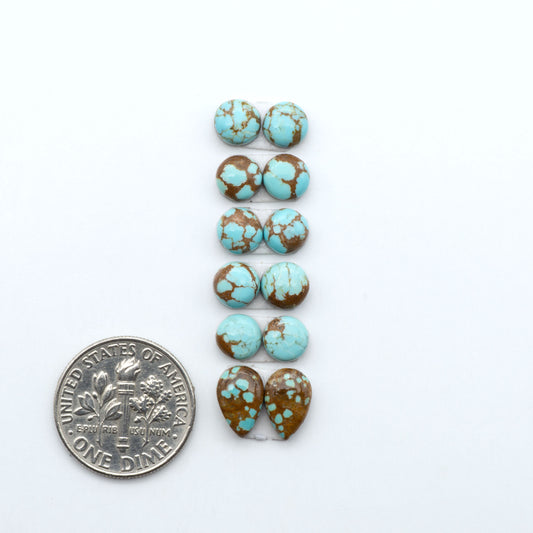 Number 8 Turquoise Cabochons