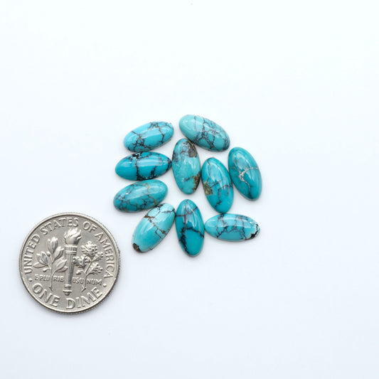Hubei Cloud Mountain Turquoise Cabochons