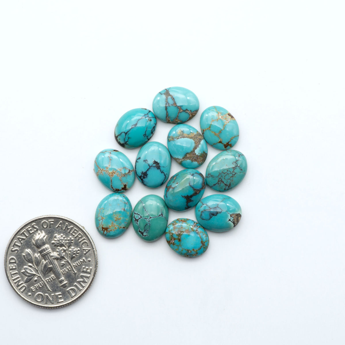 Hubei Cloud Mountain Turquoise Cabochons
