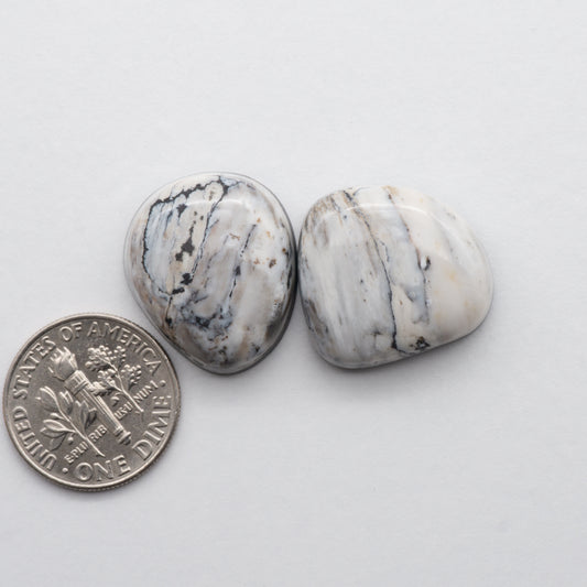 White Buffalo Stone Cabochons
