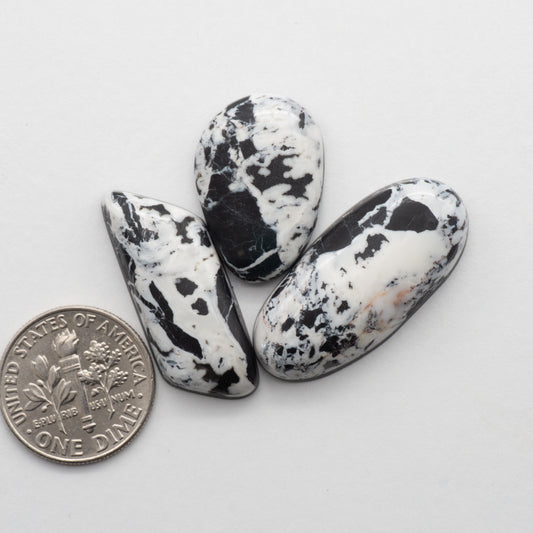White Buffalo Stone Cabochons