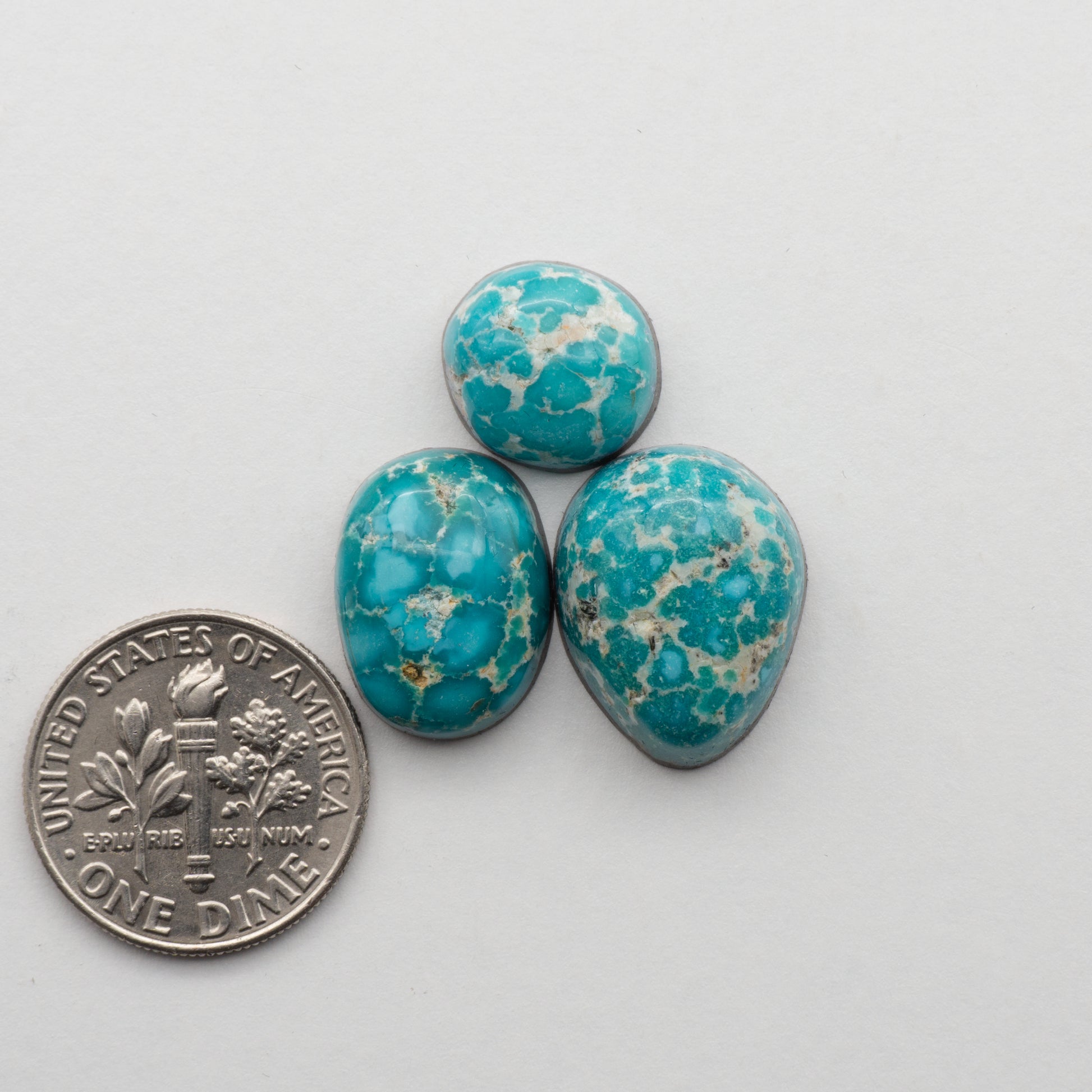 Emerald Valley Turquoise Cabochon Lot
