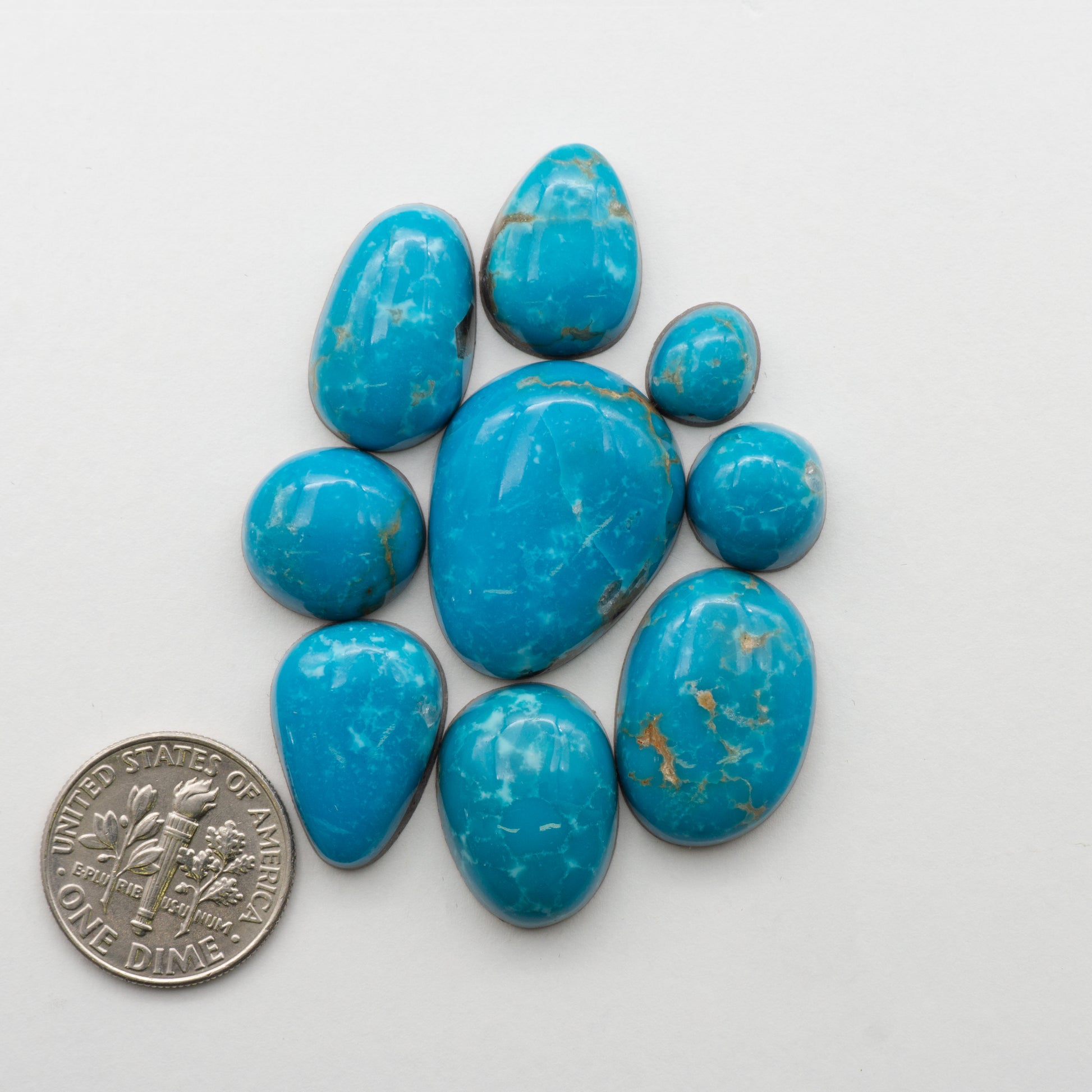 Cumpas Turquoise stone cabochons
