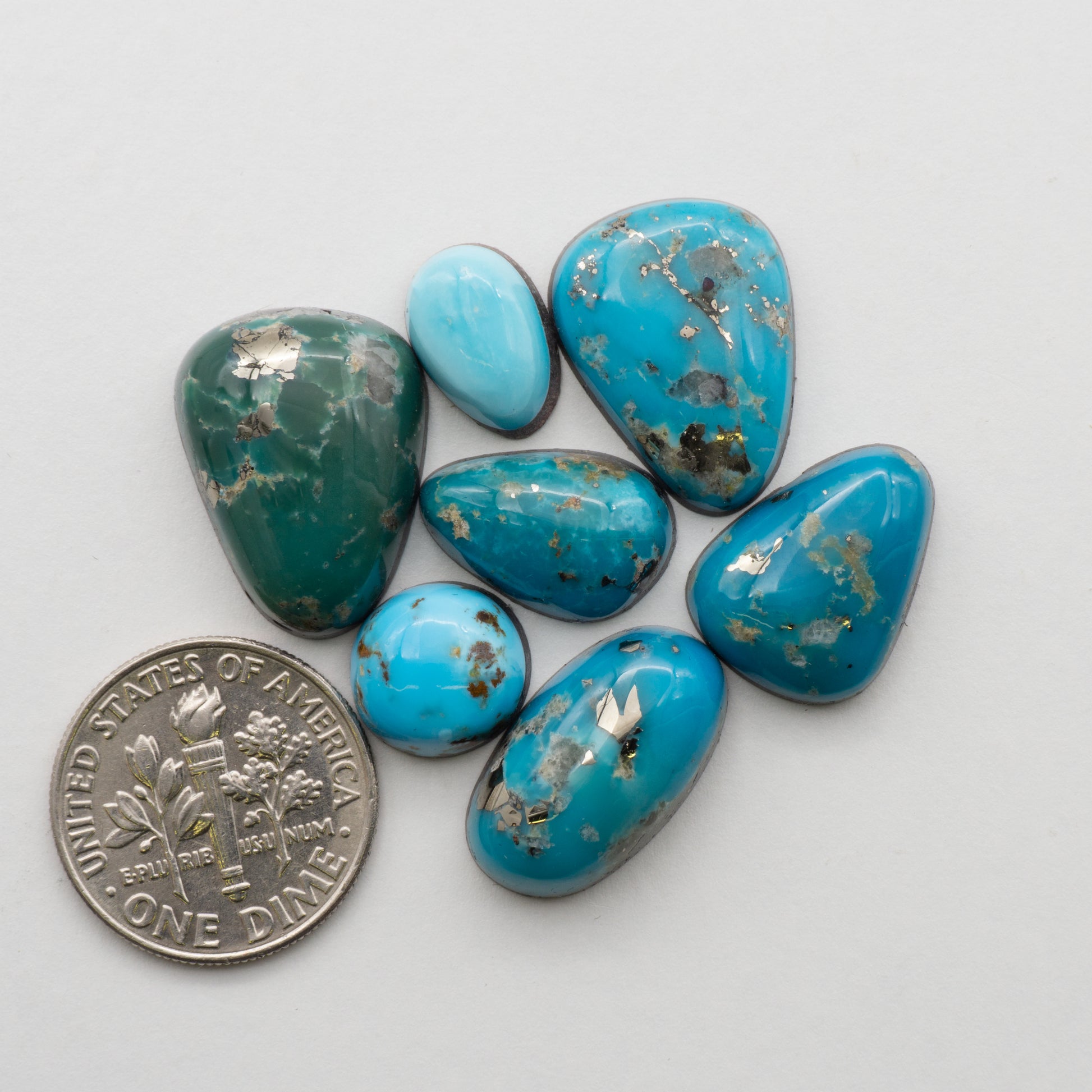 Alpine Blue Turquoise Cabochons