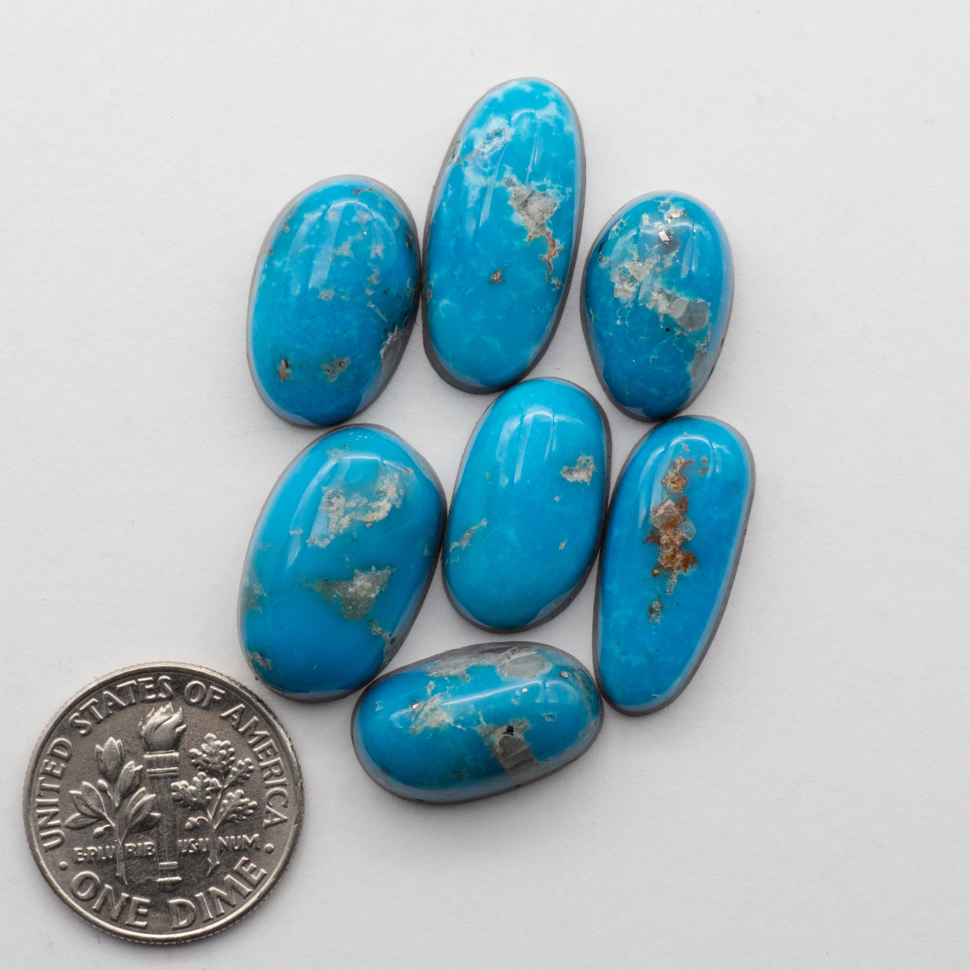 Alpine Blue Turquoise Cabochons