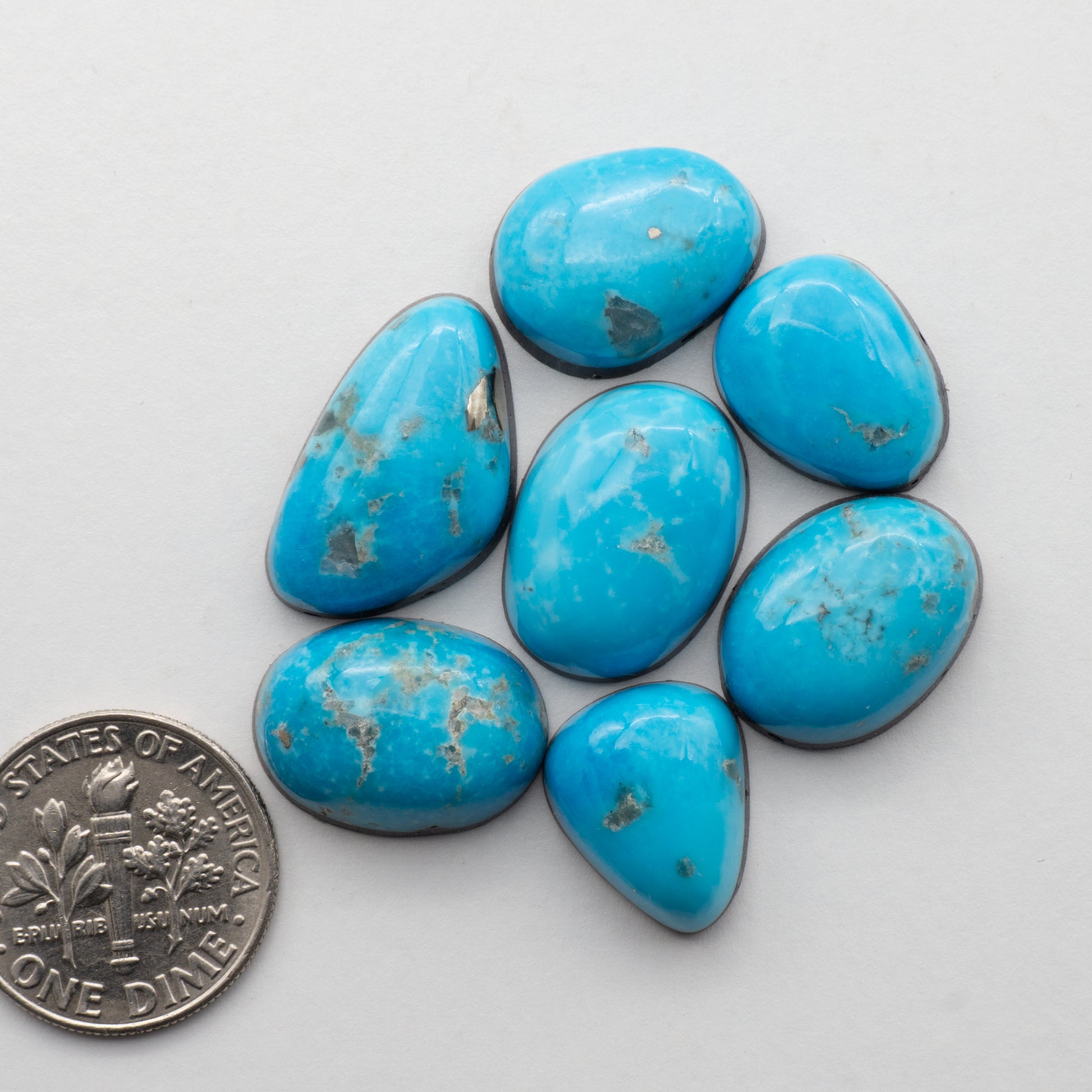 Alpine Blue Turquoise Cabochons